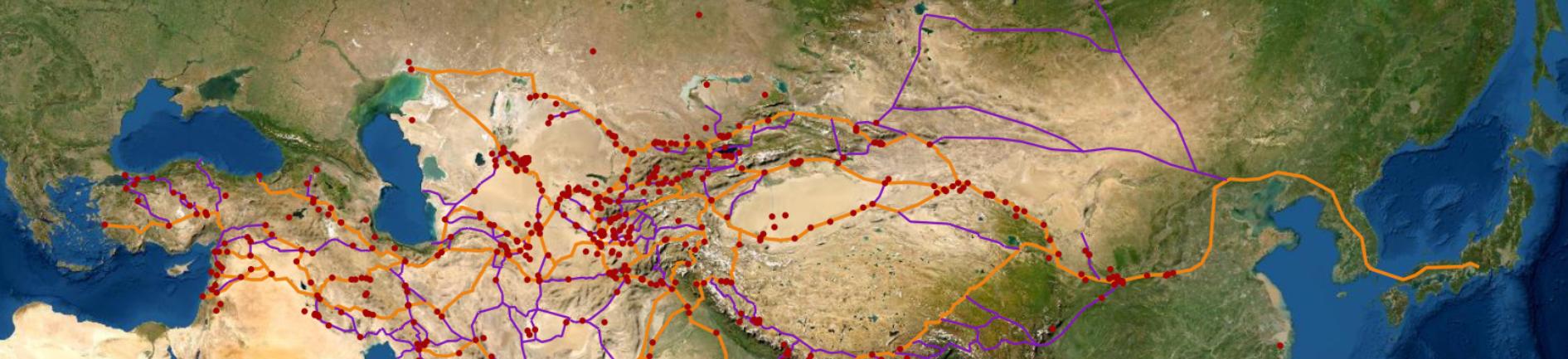 silk road map image