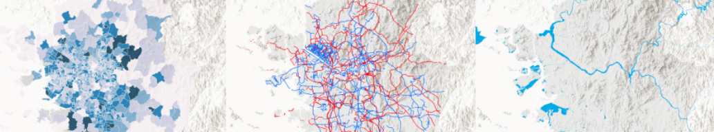 three maps of seoul