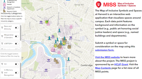 Screenshot of the MISS map