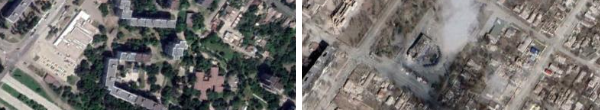 satellite images of Mariupol