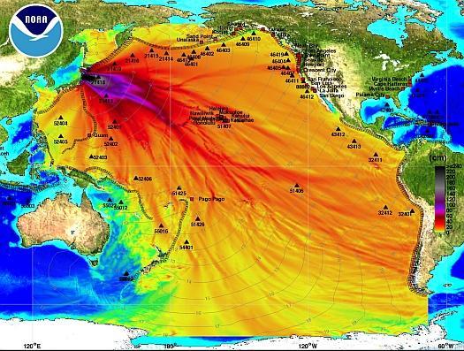 Japan Earthquake map