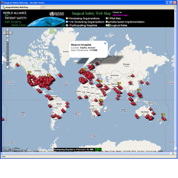 an image of the surgical safety web map